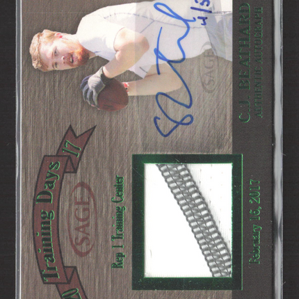 2017 SAGE Training Days C.J. Beathard #TDA-2 C.J. Beathard 4/5 Auto