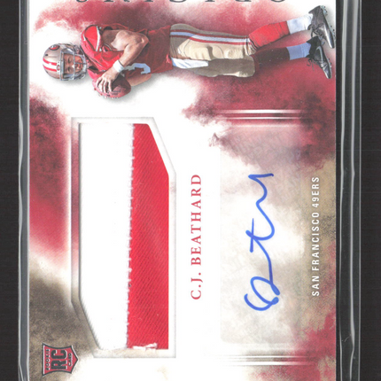 2017 Panini Origins C.J. Beathard #107 Jersey Patch RC Auto