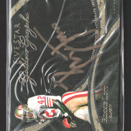 2014 Topps Five Star Golden Graphs Ronnie Lott #FSGG-RL Auto /60