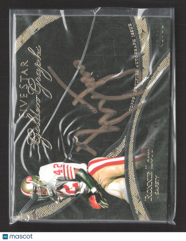 2014 Topps Five Star Golden Graphs Ronnie Lott #FSGG-RL Auto /60