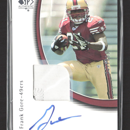 2005 Upper Deck SP Authentic Frank Gore #224 Rc Patch Auto /899