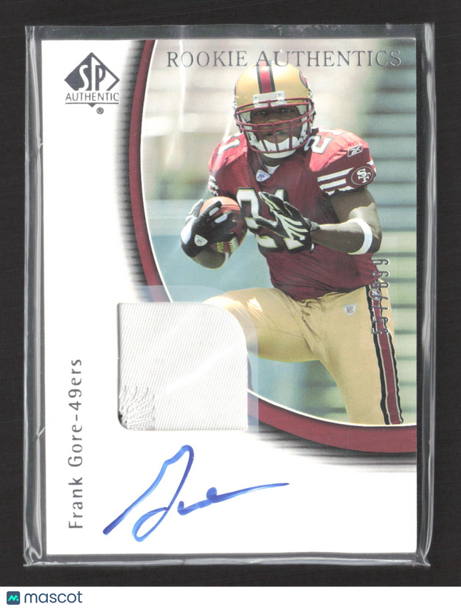 2005 Upper Deck SP Authentic Frank Gore #224 Rc Patch Auto /899