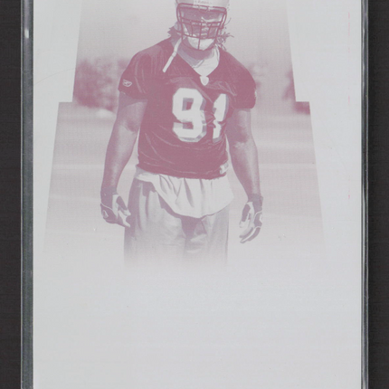 2008 Donruss Threads Football Ray McDonald #182 Magenta Printing Plate 1/1