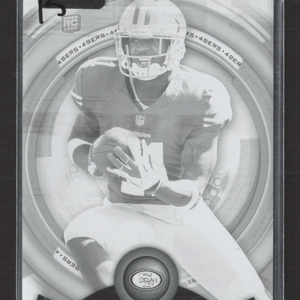 2013 Topps Strata Quinton Patton #32 Black Printing Plate 1/1