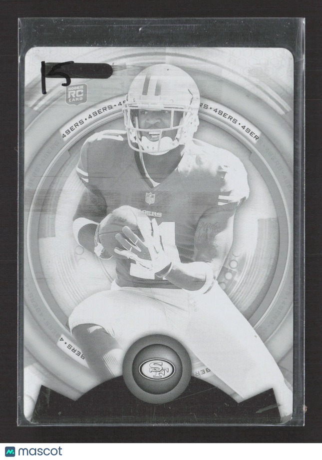 2013 Topps Strata Quinton Patton #32 Black Printing Plate 1/1