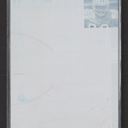 2008 Donruss Threads Football Jason Hill #282 Cyan Printing Plate 1/1
