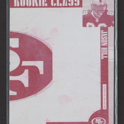 2008 Donruss Threads Jason Hill #282 Magenta Printing Plate 1/1