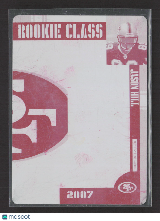 2008 Donruss Threads Jason Hill #282 Magenta Printing Plate 1/1