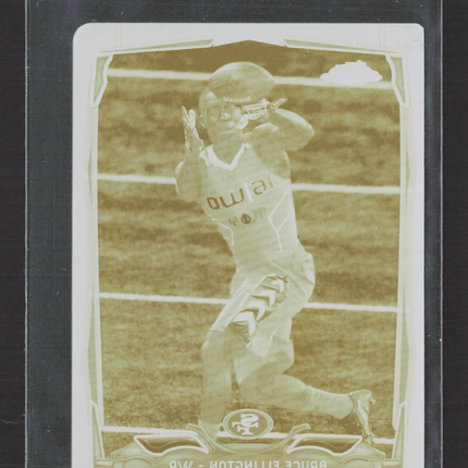 2014 Topps Mini Chrome Bruce Ellington #116 Yellow Printing Plate 1/1