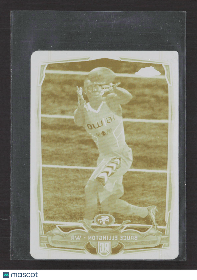 2014 Topps Mini Chrome Bruce Ellington #116 Yellow Printing Plate 1/1