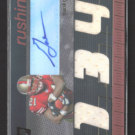 2007 Topps Paradigm Frank Gore #TPCHR-FG Autograph Triple Relic 14/25 Auto