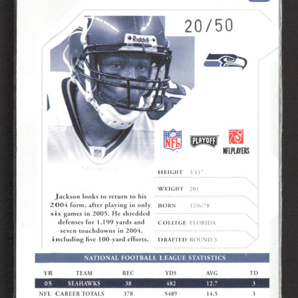 2006 Playoff Signature Proof Darrell Jackson #20 20/50 Auto