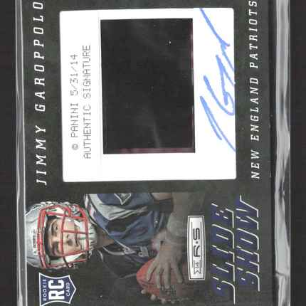 2014 Panini Rookies and Stars Slide Show Jimmy Garoppolo #23 012/105 RC Auto