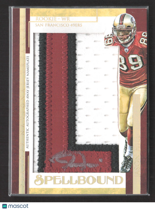 2007 National Treasures Spellbound Jason Hill Away Jersey Nameplate Auto /4