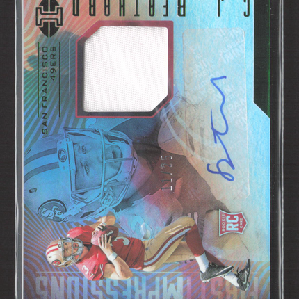 2017 Panini Illusions First Impressions C.J. Beathard #127 Patch RC Auto /25