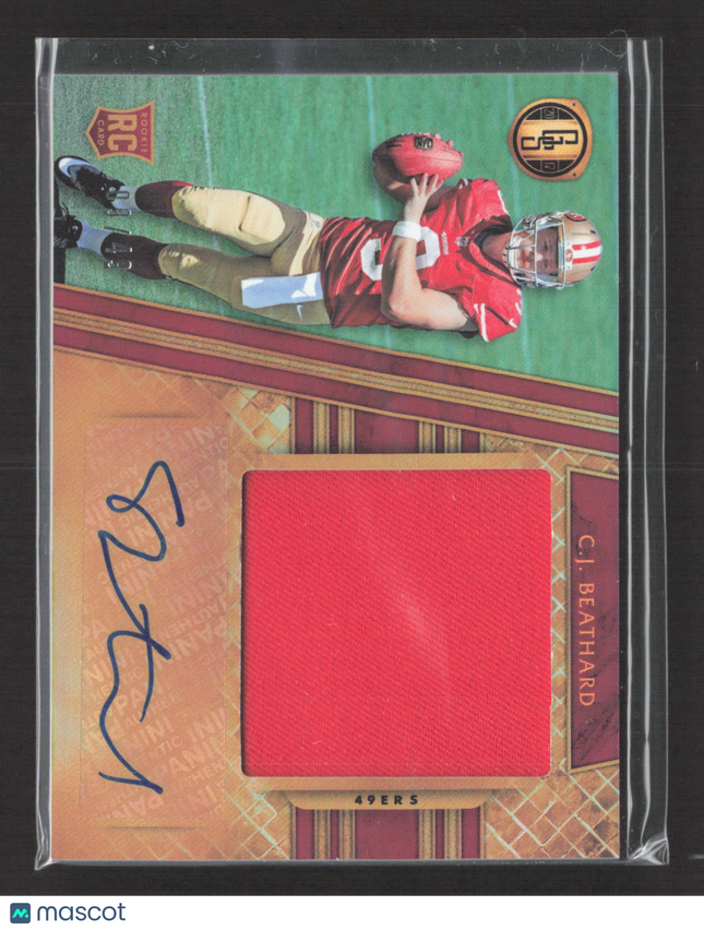2017 Panini Gold Standard C.J. Beathard #323 Jersey Patch RC Auto /49