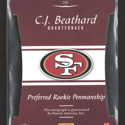2017 Panini Preferred Rookie Penmanship C.J. Beathard #192 12/99 Auto