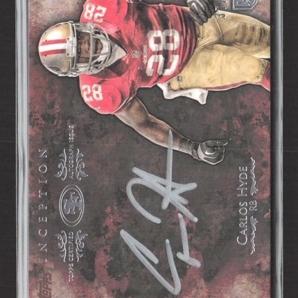 2014 Topps Inception Carlos Hyde #ISS-CH 37 / 50 Auto
