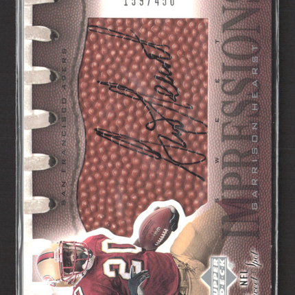 2002 Upper Deck Sweet Spot Sweet Impressions Garrison Hearst #SI-GH 159/450 Auto