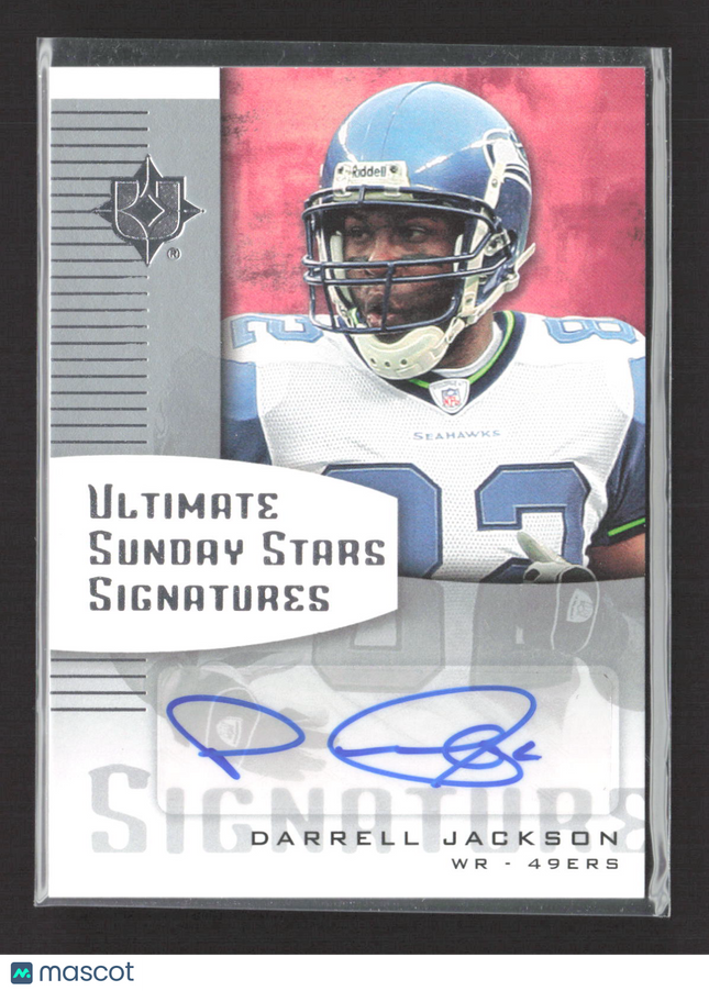2007 UD Ultimate Collection Sunday Stars Signatures Darrell Jackson #SS-DJ Auto