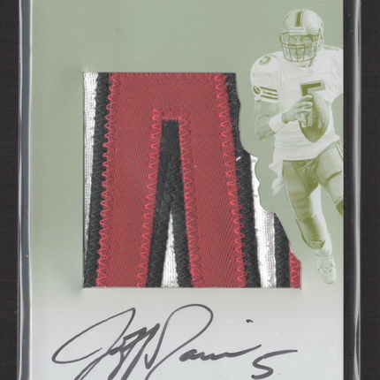 2017 Preferred Jeff Garcia #9 of Game-used Patch Printing Plate Auto 1/1