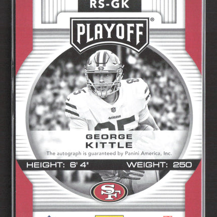 2017 Panini Playoff Football George Kittle #RS-GK 064/199 Auto