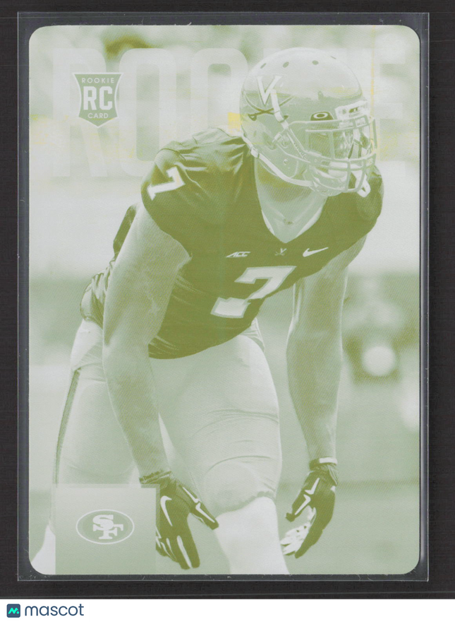 2015 Panini Prestige Eli Harold #237 Yellow Printing Plate Printing Plate 1/1 RC