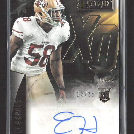 2015 Panini Playbook Eli Harold #XO-EH RC 13/25 Auto