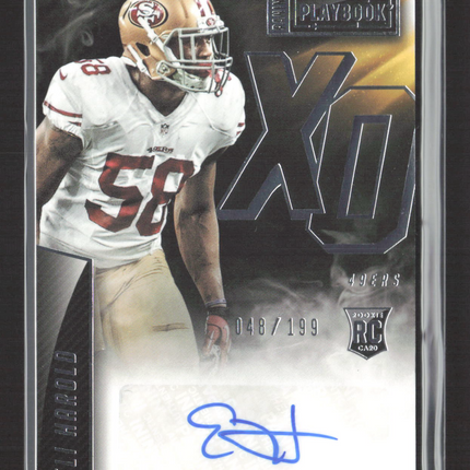 2015 Panini Playbook Eli Harold #XO-EH RC 048/199 Auto