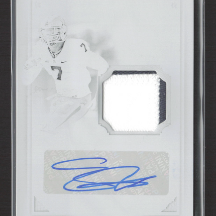 2016 National Treasures Eli Harold #37 White Printing Plate Patch Auto 1/1