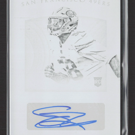 2016 Panini National Treasures Eli Harold #163 White Printing Plate RC 1/1 Auto