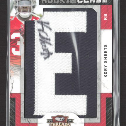 2009 Donruss Threads Kory Sheets #229 Clothing Patch 207/390 Auto