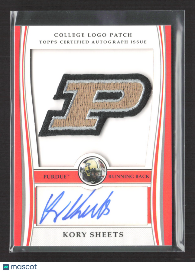 2009 Topps College Logo Patch Kory Sheets #ALP-KS College Logo Patch Auto