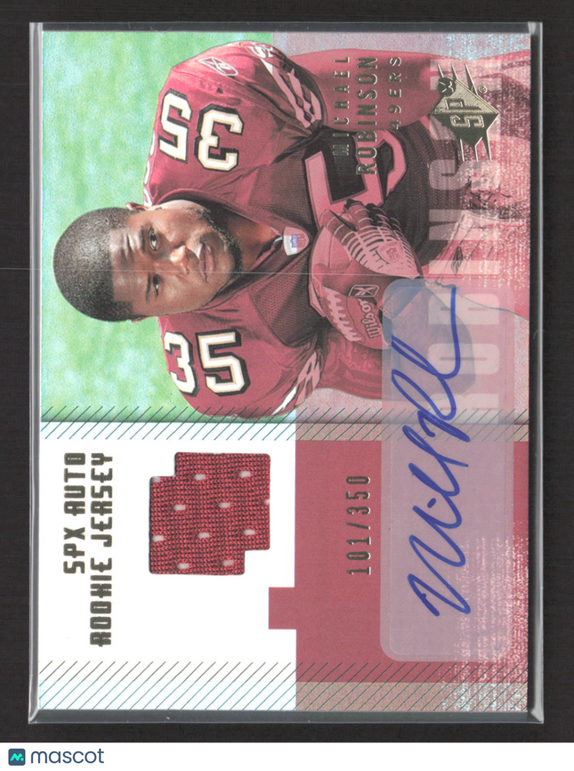 2006 Upper Deck SPx Michael Robinson #211 101/350 SPx Auto Rookie Jersey Auto