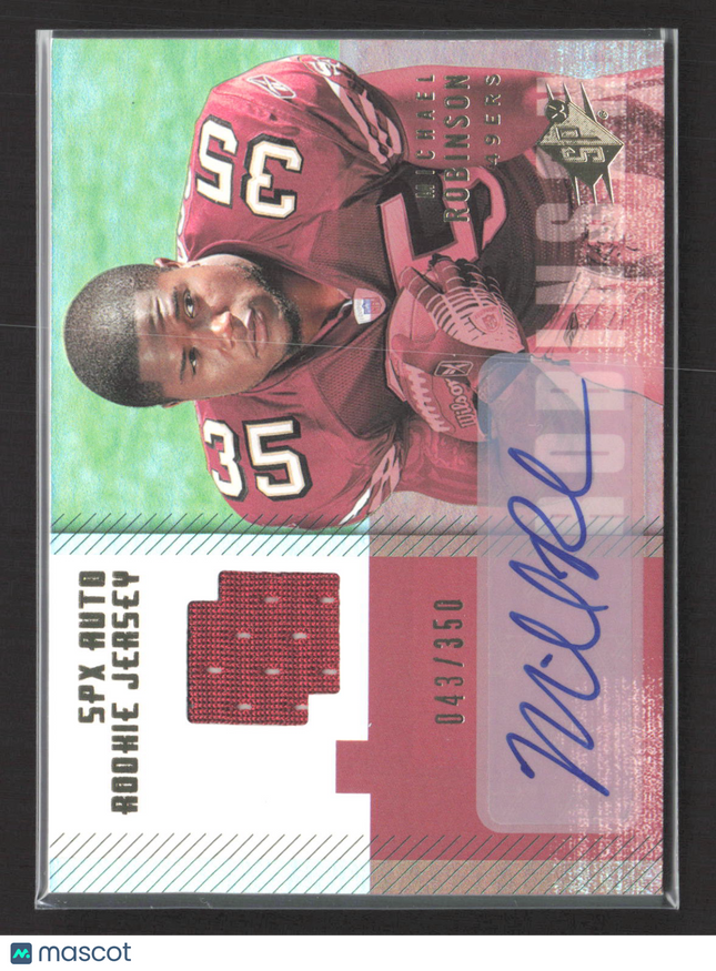 2006 Upper Deck SPx Michael Robinson #211 043/350 SPx Auto Rookie Jersey Auto