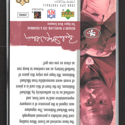 2006 Upper Deck SPx Spectrum Michael Robinson #211 04/25 Auto Jersey