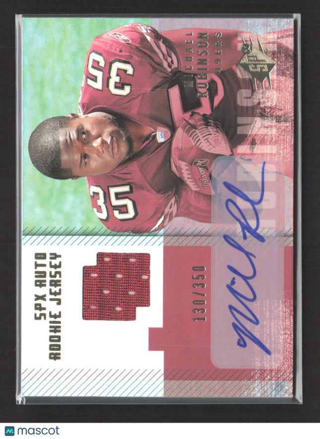 2006 Upper Deck SPx Michael Robinson #211 130/350 SPx Auto Rookie Jersey Auto