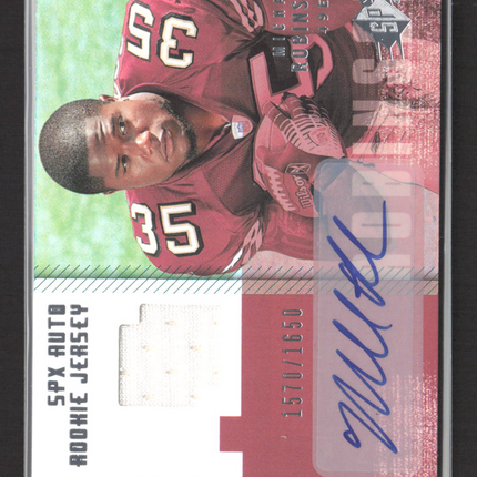 2006 Upper Deck SPx Michael Robinson #211 1570/1650  Rookie Jersey Auto