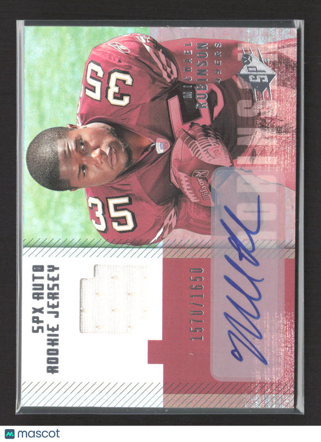 2006 Upper Deck SPx Michael Robinson #211 1570/1650  Rookie Jersey Auto