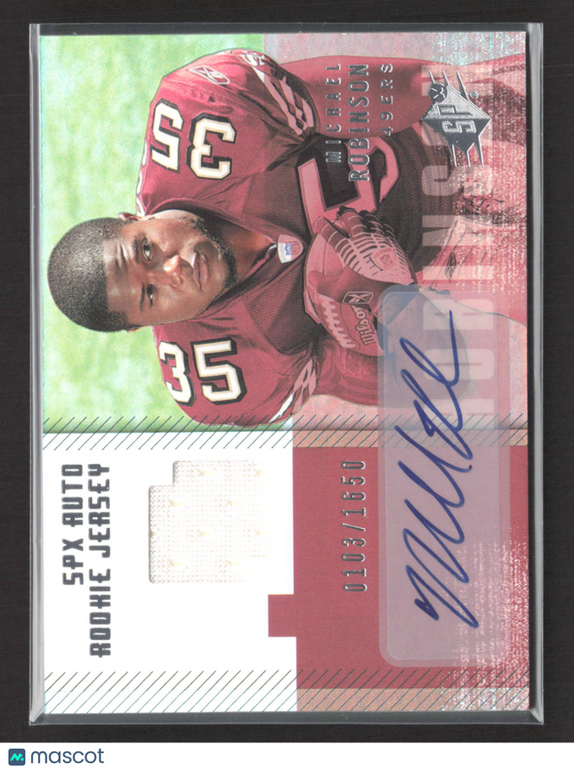 2006 Upper Deck SPx Michael Robinson #211 0103/1650 Rookie Jersey Auto