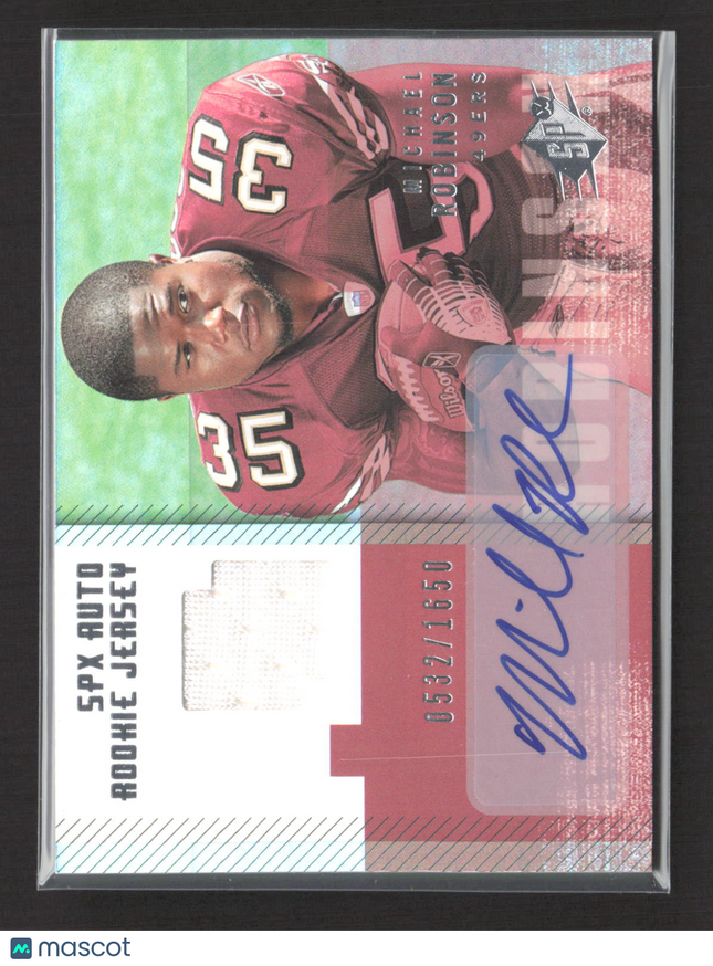 2006 Upper Deck SPx Michael Robinson #211 0532/1650 Rookie Jersey Auto