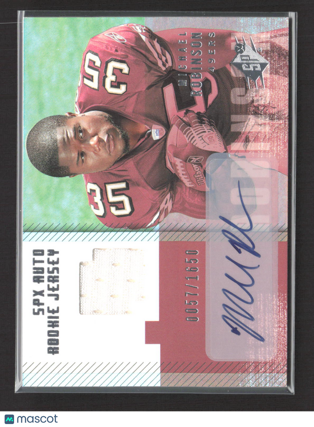2006 Upper Deck SPx Michael Robinson #211 SPx Auto Rookie Jersey Auto
