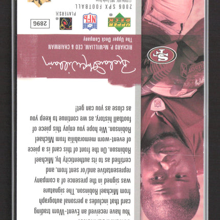 2006 Upper Deck SPx Michael Robinson #211 SPx Auto Rookie Jersey Auto