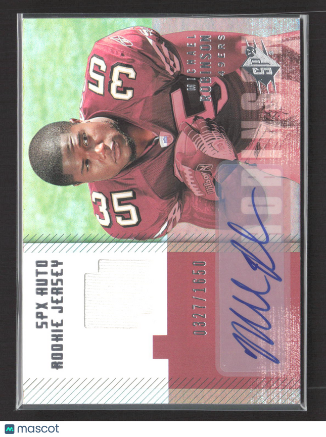 2006 Upper Deck SPx Michael Robinson #211 0327/1650 Rookie Jersey Auto