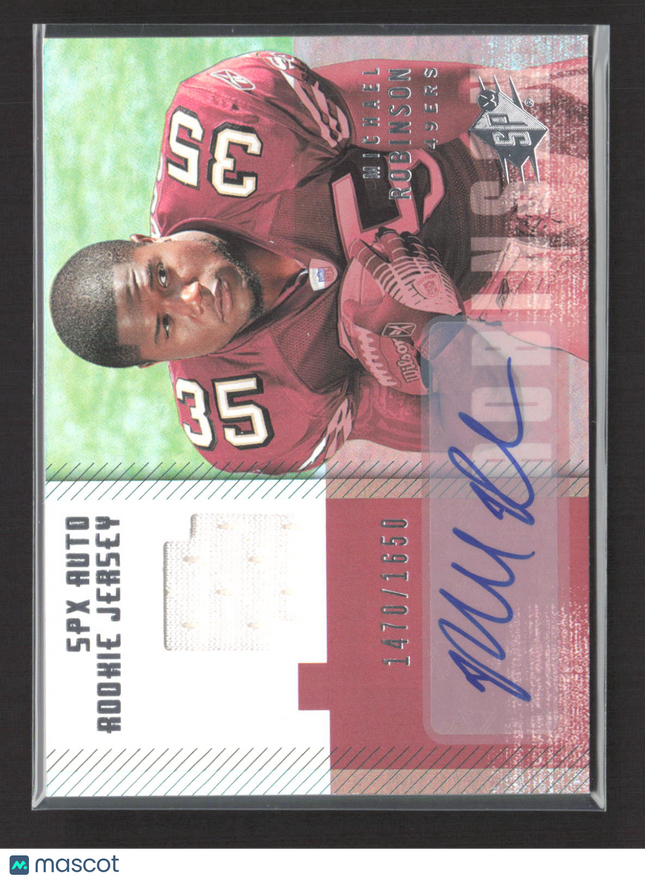 2006 Upper Deck SPx Michael Robinson #211 1470/1650 Rookie Jersey Auto