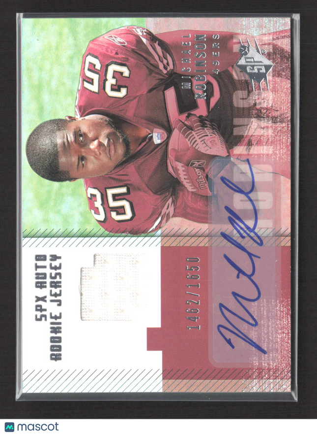 2006 Upper Deck SPx Michael Robinson #211 1462/1650 Rookie Jersey Auto