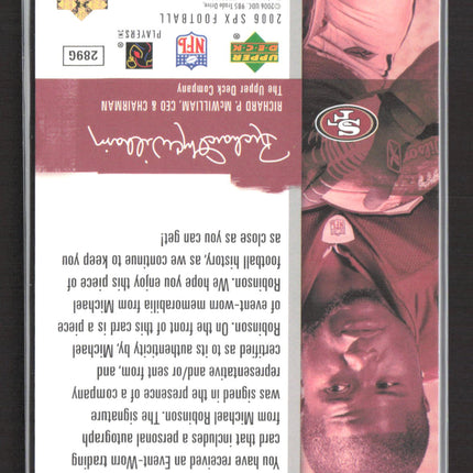 2006 Upper Deck SPx Michael Robinson #211 1462/1650 Rookie Jersey Auto