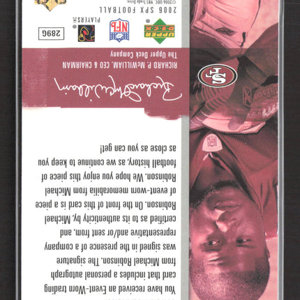 2006 Upper Deck SPx Michael Robinson #211 0889/1650 Rookie Jersey Auto