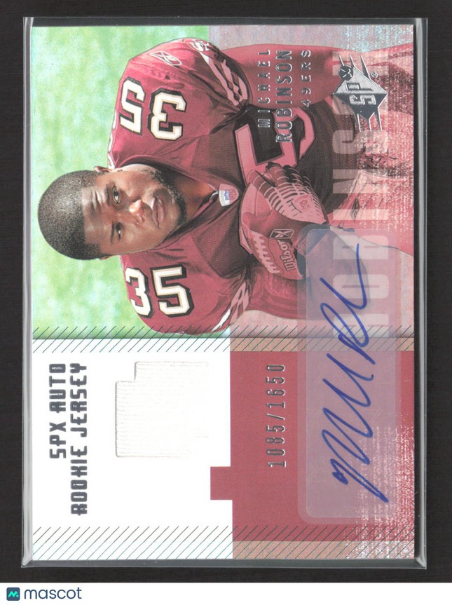 2006 Upper Deck SPx Michael Robinson #211 1085/1650 Jersey Auto