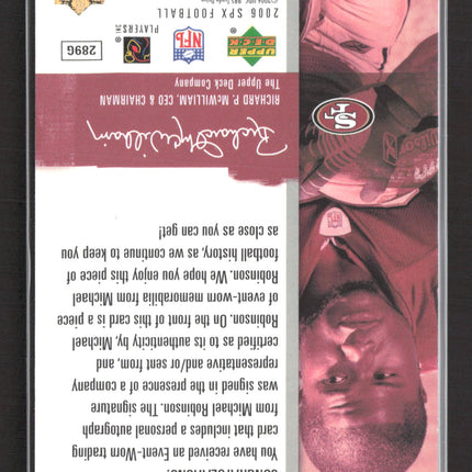 2006 Upper Deck SPx Michael Robinson #211 0880/1650 Rookie Jersey Auto